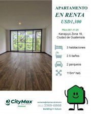 Apartamento en Renta en Zona 16 Guatemala, Guatemala