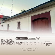 Finca en Venta en  San Felipe, Retalhuleu