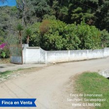 Finca en Venta en  San Pedro Sacatepéquez, Guatemala