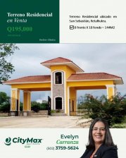 Terreno en Venta en  San Sebastián, Retalhuleu