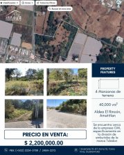 Terreno en Venta en  Amatitlán, Guatemala
