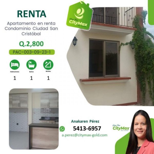 Apartamento en Renta en  Guatemala, Guatemala