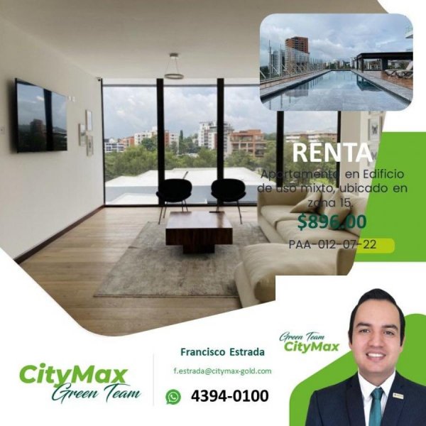 Apartamento en Renta en  Guatemala, Guatemala