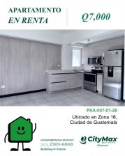 Apartamento en Renta en  Guatemala, Guatemala