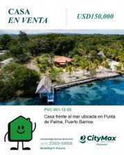 Casa en Venta en Punta de Palma Puerto Barrios, Izabal
