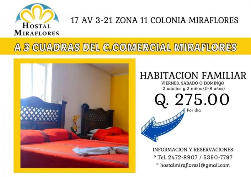 Hotel en Renta Vacacional en  Guatemala, Guatemala
