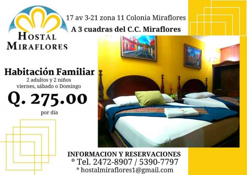 Hotel en Renta Vacacional en  Guatemala, Guatemala