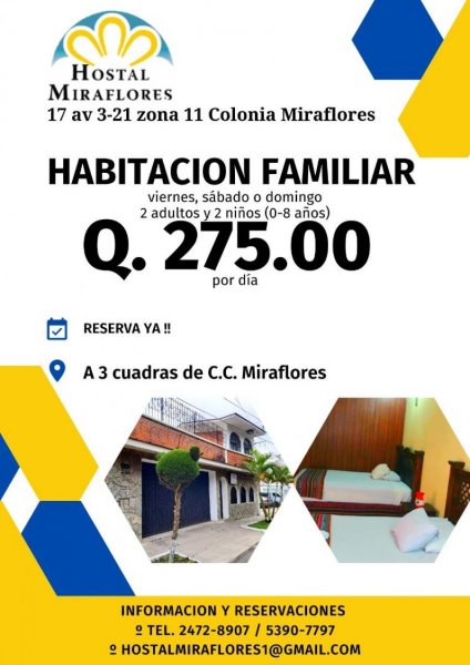 Hotel en Renta Vacacional en  Guatemala, Guatemala