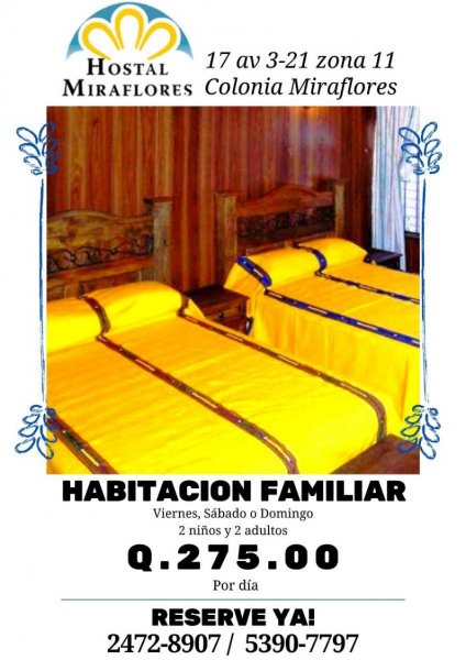 Hotel en Renta Vacacional en  Guatemala, Guatemala