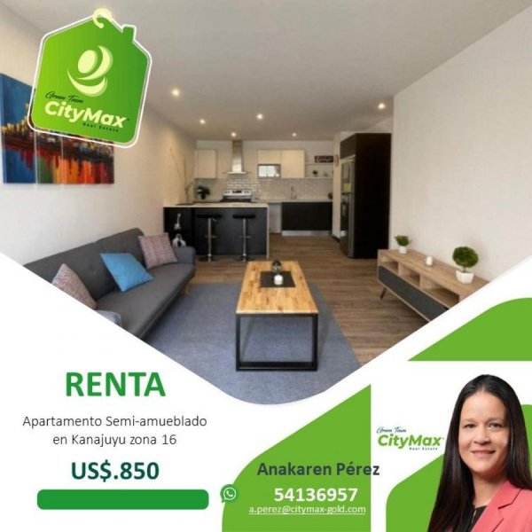 Apartamento en Renta en  Guatemala, Guatemala