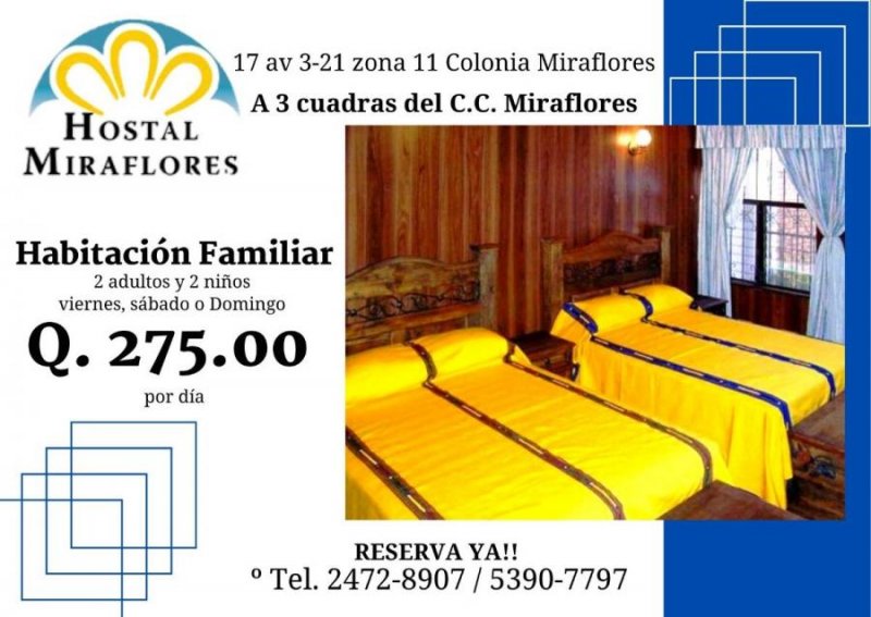 Hotel en Renta Vacacional en  Guatemala, Guatemala