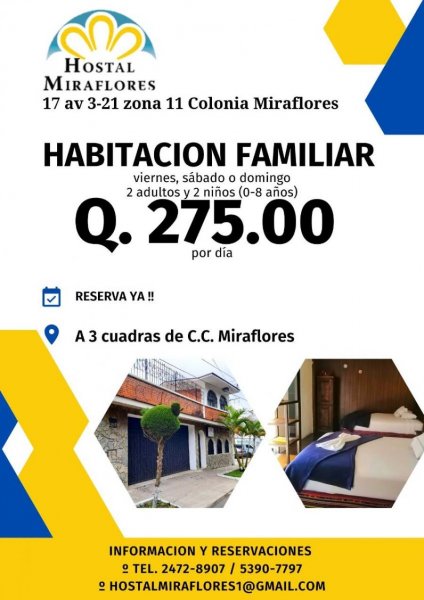 Hotel en Renta Vacacional en  Guatemala, Guatemala