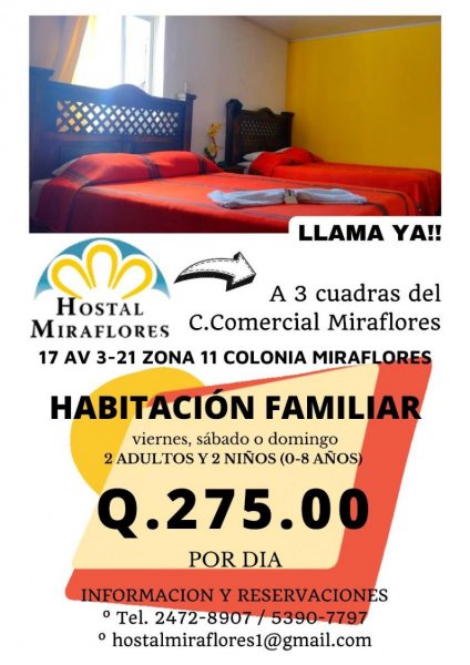 Hotel en Renta Vacacional en  Guatemala, Guatemala