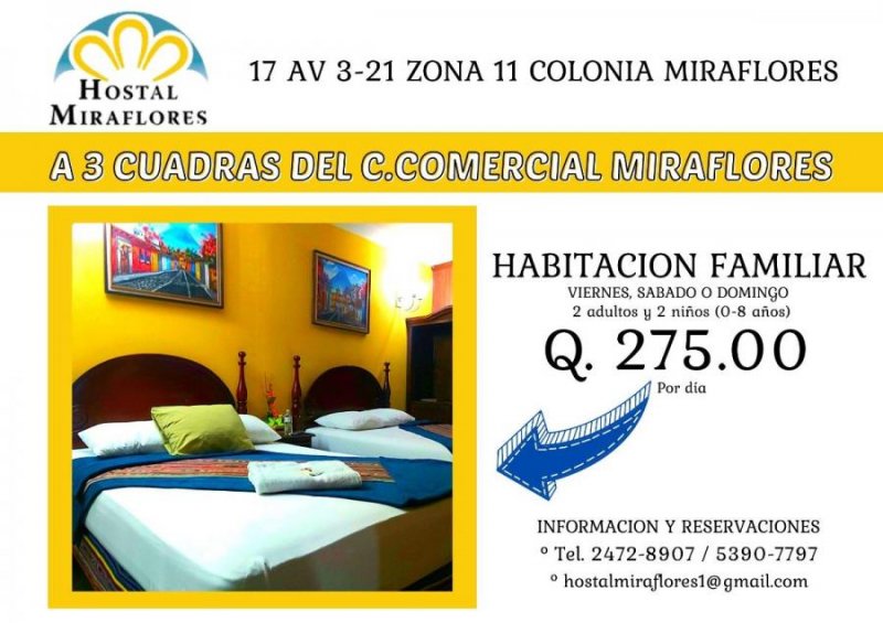 Hotel en Renta Vacacional en  Guatemala, Guatemala