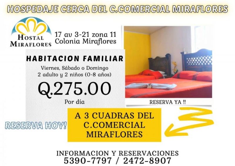 Hotel en Renta Vacacional en  Guatemala, Guatemala