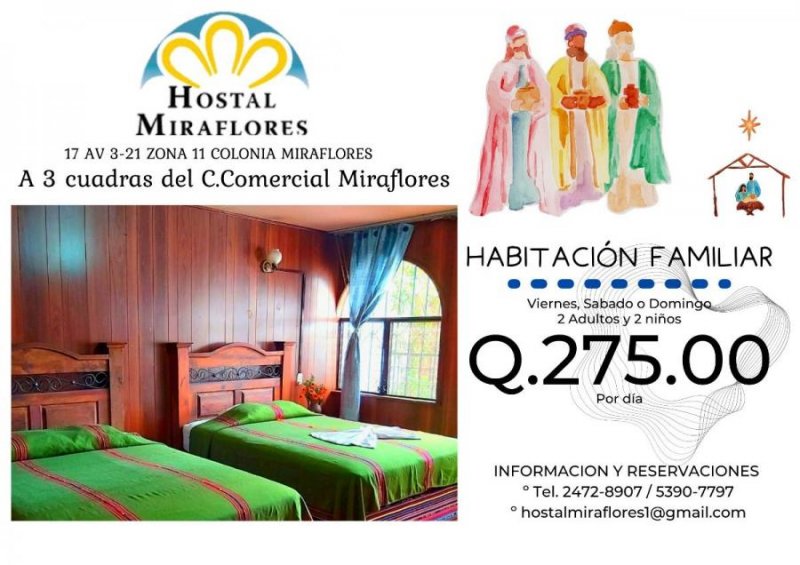 Hotel en Renta Vacacional en  Guatemala, Guatemala