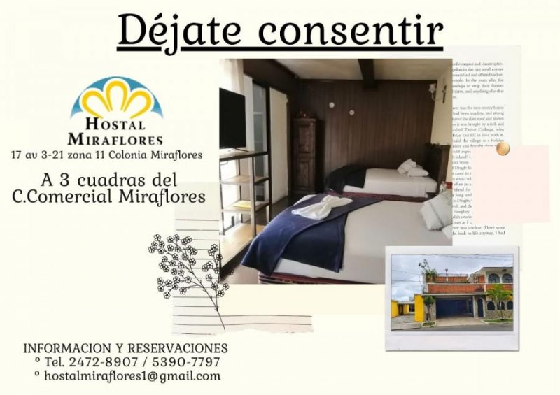 Hotel en Renta Vacacional en  Guatemala, Guatemala