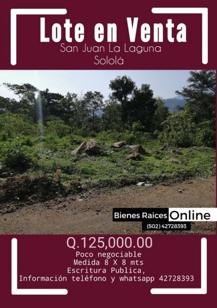 Lote en Venta San Juan La Laguna Sololá 
