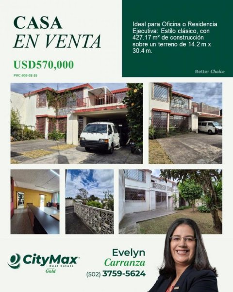 Propiedades en venta en zona 9, Cerca a Calle Montufar.