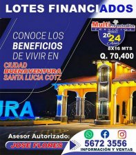 Santa Lucia Cotzumalguapa, Escuintla-Buenaventura - Lote 8x16 mts