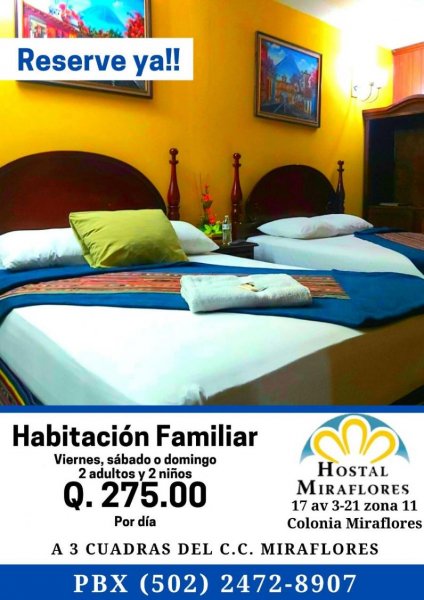 Hotel en Renta Vacacional en  Guatemala, Guatemala