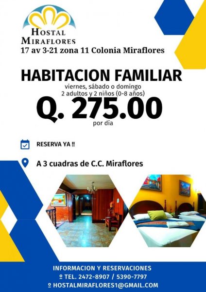 Hotel en Renta Vacacional en  Guatemala, Guatemala